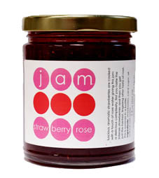 welovejam strawberry rose jam 9 oz jar