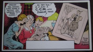 ccm bicycle ink blotter 1940s