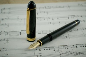 music nib with notes